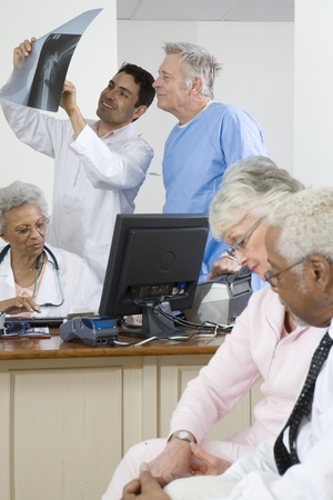 Crowded doctor's surgery