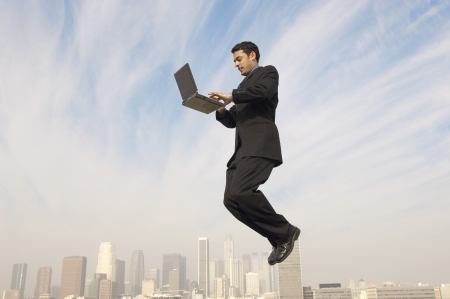 Businessman Using Laptopの写真素材