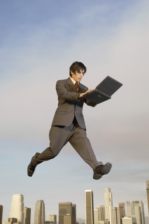 Businessman on the Goの写真素材