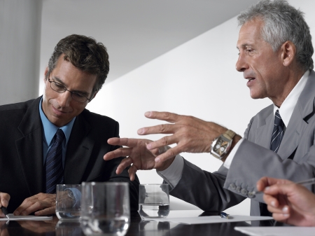Two businessmen in conference meetingの写真素材