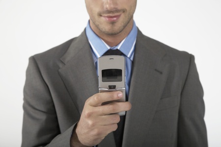 Businessman Telephoningの写真素材