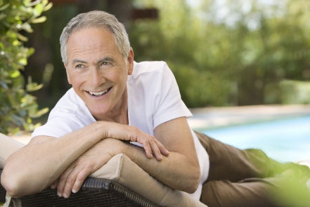 Older Man Relaxingの写真素材