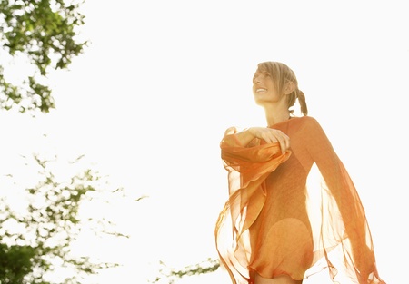 Graceful Young Womanの写真素材