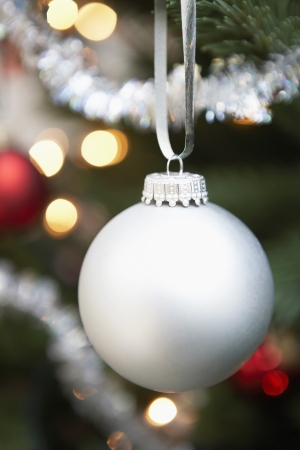 Christmas Ornament on Treeの写真素材