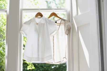 Blouses on Hangersの写真素材
