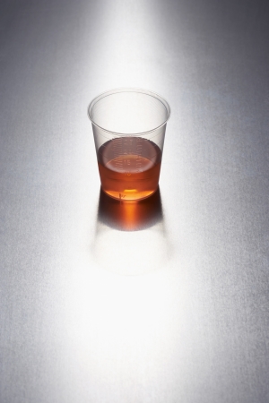 Medication in plastic cupの写真素材