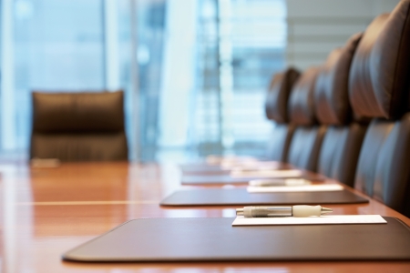 Empty conference room before meetingの写真素材
