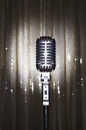 Retro Microphoneの写真素材