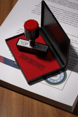 Top Secret Rubber Stampの写真素材