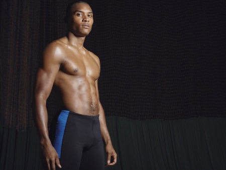 Sportsman portraitの写真素材