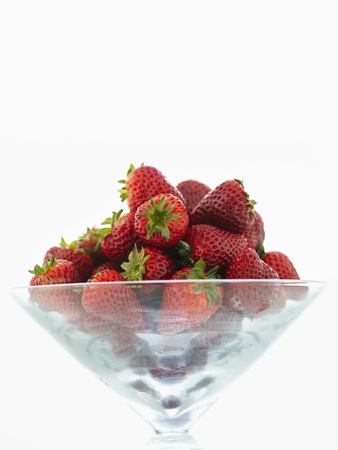 Bowl full of Strawberriesの写真素材