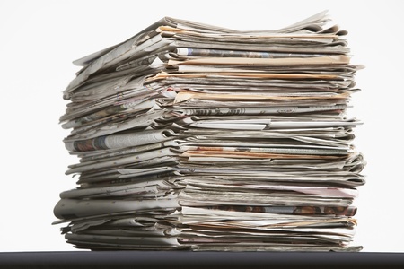 Stack of Newspapersの写真素材