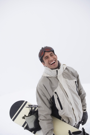 Laughing Snowboarderの写真素材