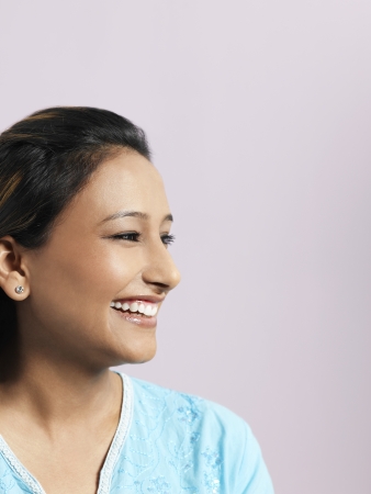 Mid-adult woman smilingの写真素材