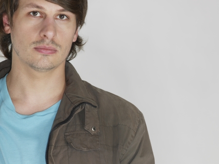 Mid adult man close-upの写真素材