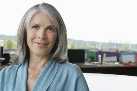 Business woman in office portrait