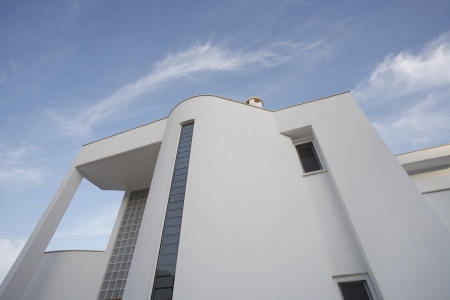 Cyprus Facade of contemporary houseの写真素材