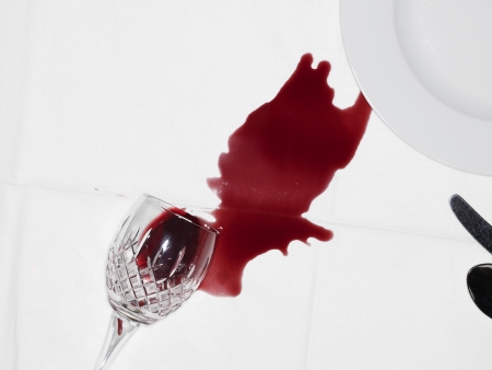 Spilled Wineの写真素材