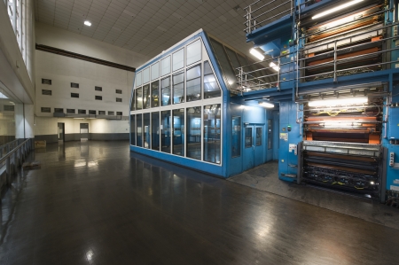 Newspaper factory interiorの写真素材