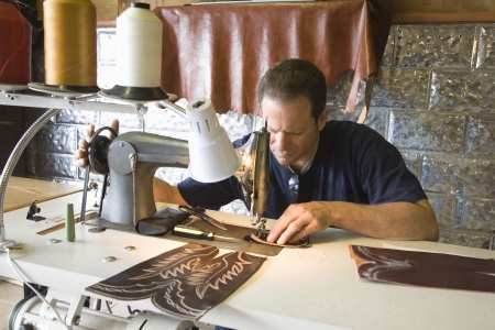 Traditional shoemaker workshop
