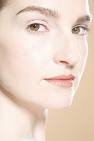 Portrait of young woman smilingの写真素材