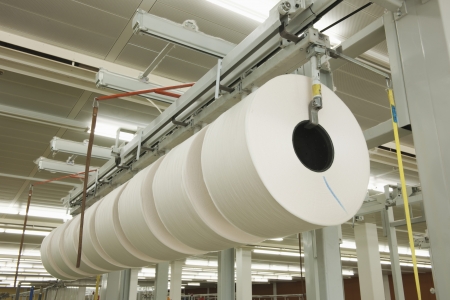 Spinning factory machineryの写真素材