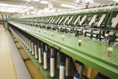 Spinning factory machineryの写真素材