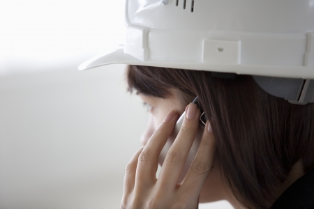 Business woman on mobile phoneの写真素材