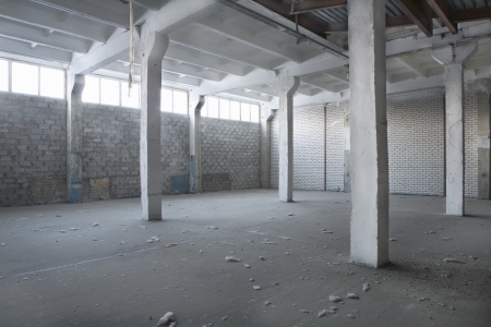 Interior of a warehouseの写真素材