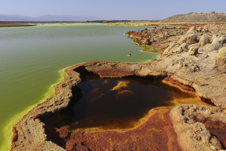 Dallol Volcano  Danakil depression  Ethiopiaの写真素材