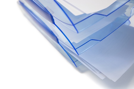 Paper tray on white background