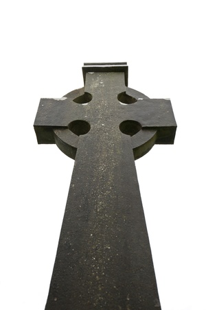 Celtic cross at Kilfenora Cathedral,Irelandの写真素材