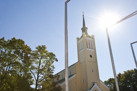 Church in Tallinn, Estoniaの写真素材