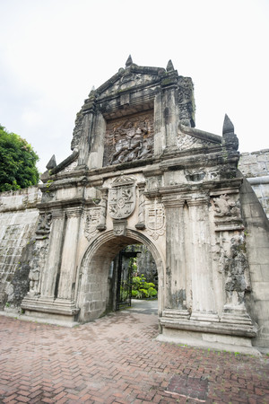 Entrance to Fort Santiago in the Intramuros; Manila; Philippinesの写真素材