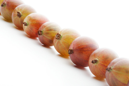 Studio shot of gooseberriy fruitsの写真素材