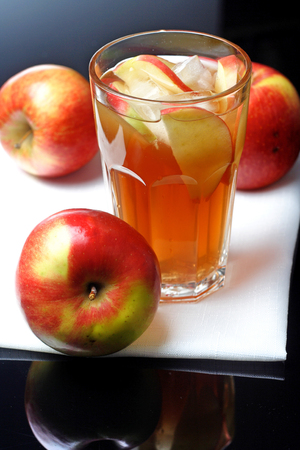 Close up of apple juiceの写真素材