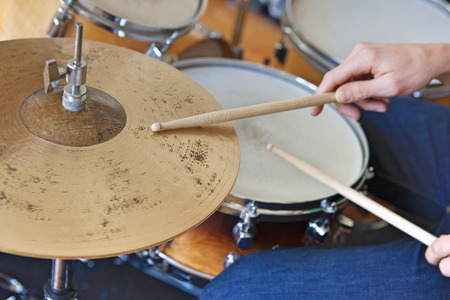 Playing Drumsの写真素材