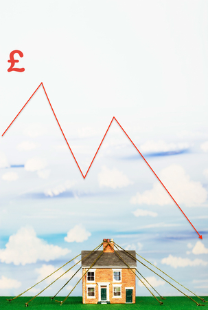 Pound Property Market Crashの写真素材