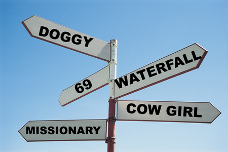 Directions to sexual positionsの写真素材