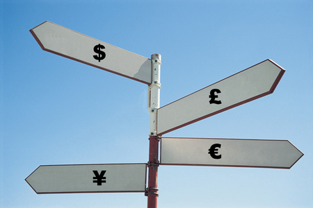 Currency sign postの写真素材