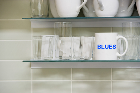 Mug saying Bluesの写真素材