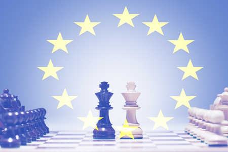 European Chess gameの写真素材