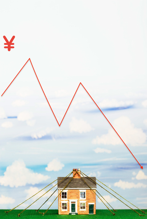 Yen Property Market Crashの写真素材