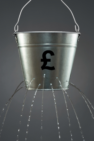 Leaky Sterling Bucketの写真素材