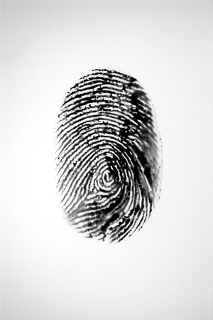 Black Fingerprintの写真素材