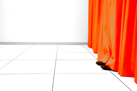Orange Curtainの写真素材