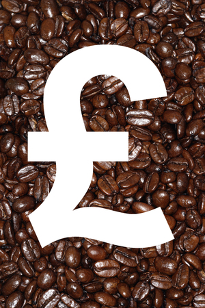 Coffee bean backgroundの写真素材
