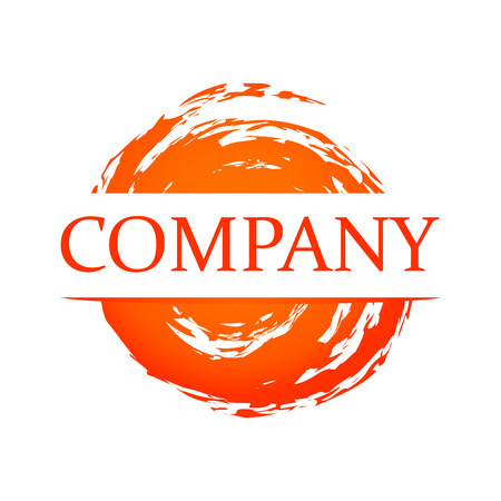 Orange Blot - Vector Element for Logotype of Companyのイラスト素材