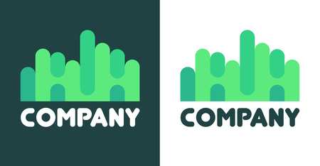 Creative icon of Northern Lights isolated on white and dark backgroundのイラスト素材