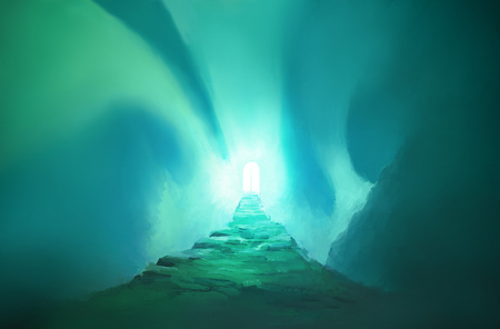 Northern Lights and Scandianavian Valhalla Gates.の写真素材